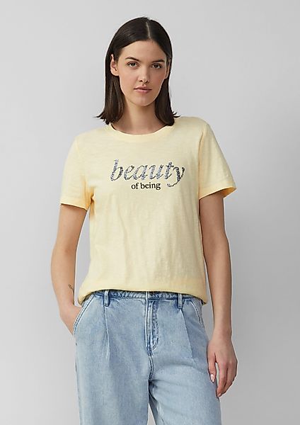 s.Oliver Kurzarmshirt Jersey-T-Shirt mit Schriftprint und günstig online kaufen