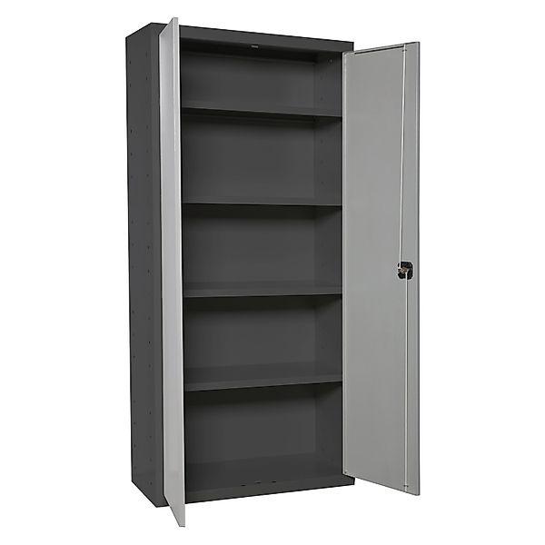PROREGAL Stahlschrank AMEGO HxBxT 180 x 100 x 40 cm 4x Fachboden Grau-Anthr günstig online kaufen