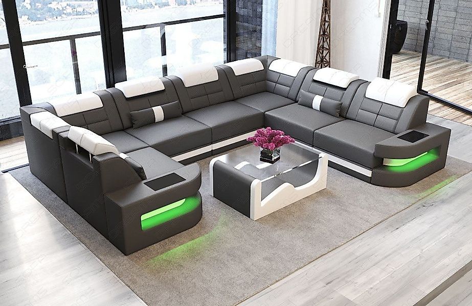 Sofa Dreams Wohnlandschaft Ledersofa Como U günstig online kaufen
