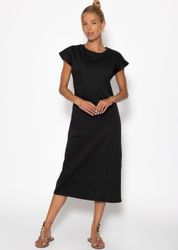 SASSYCLASSY Minikleid Kurzarm Sweatkleid Damen Midi günstig online kaufen