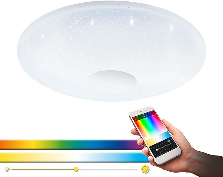 EGLO LED Deckenleuchte VOLTAGO-C, Farbwechsel, Smart günstig online kaufen
