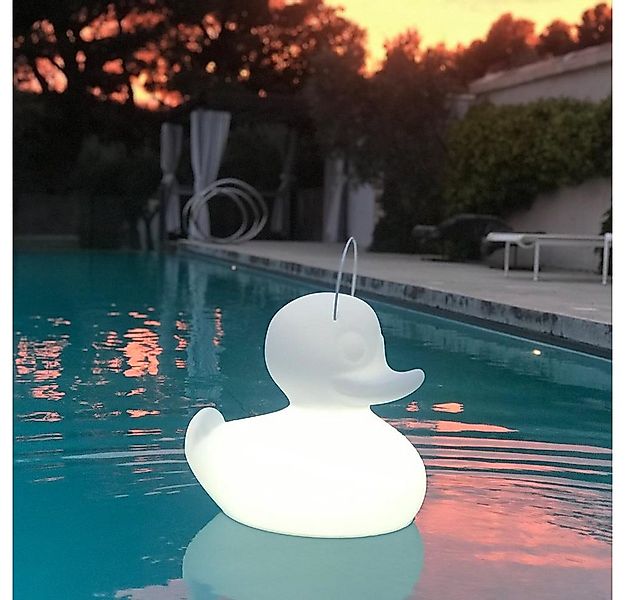 Licht-Trend Dekolicht Schwimmfähige Akku-LED-Leuchte Duck-Duck S Weiß günstig online kaufen