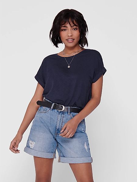 ONLY T-Shirt "ONLMOSTER – Kurzarmshirt mit Aufschlag und klassischem Look", günstig online kaufen
