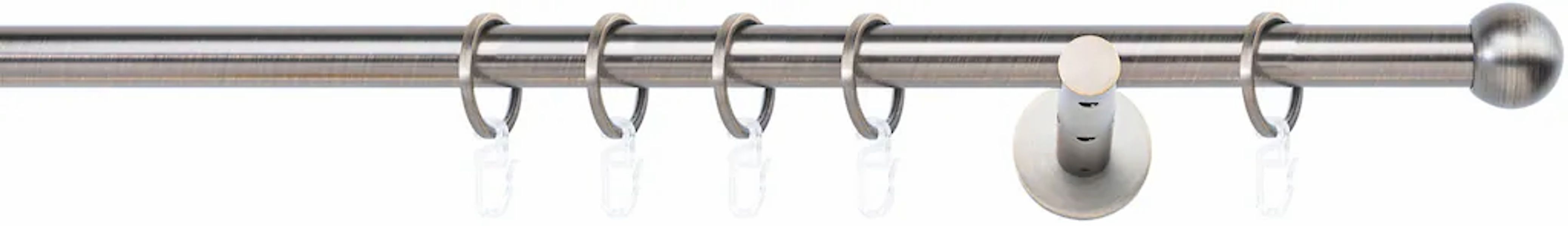mydeco Gardinenstange "20mm Ball Wandträger 12 cm" 1-läufig Fixmaß günstig online kaufen