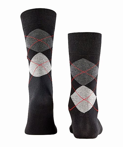 Burlington Manchester Herren Socken, 46-50, Schwarz, Argyle, Baumwolle, 201 günstig online kaufen