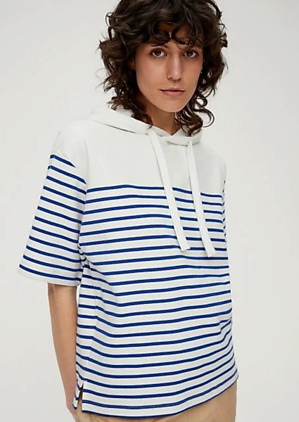 s.Oliver Kurzarmshirt Sweatshirt aus Baumwollstretch günstig online kaufen