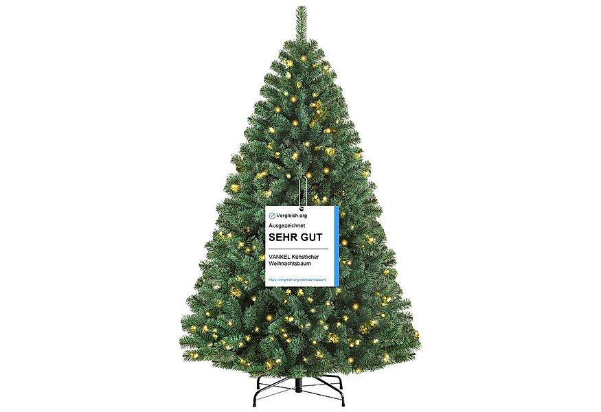 Vankel Künstlicher Weihnachtsbaum tannenbaum mit beleuchtung schmuck mit li günstig online kaufen