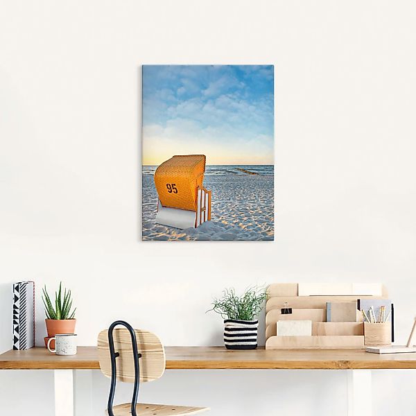 Artland Wandbild »Ostsee7 - Strandkorb«, Strand, (1 St.), als Alubild, Outd günstig online kaufen