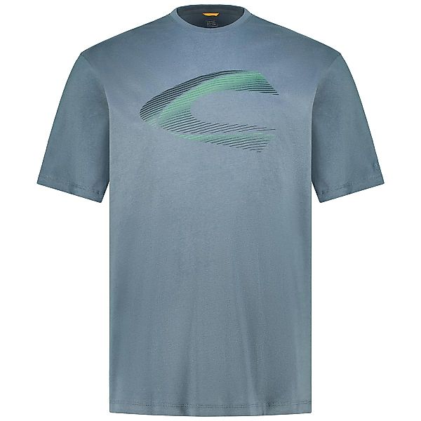 camel active T-Shirt mit Label-Print Farbe dunkelblau Größe: 5XL günstig online kaufen