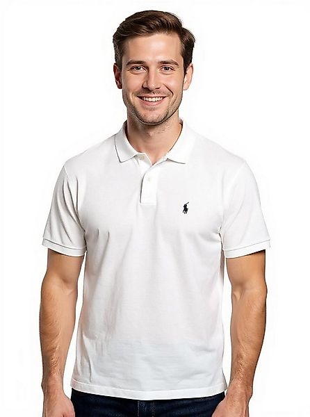 Polo Ralph Lauren Poloshirt Piqué-Poloshirt Classic Fit Weiß günstig online kaufen