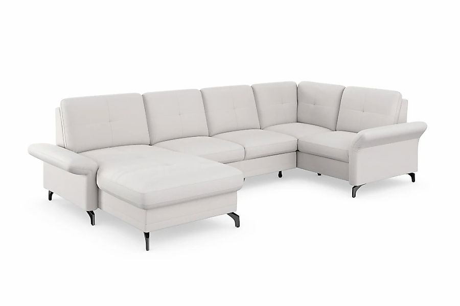 PLACES OF STYLE Wohnlandschaft "Calando U-Form" wahlweise mit Bettfunktion, günstig online kaufen