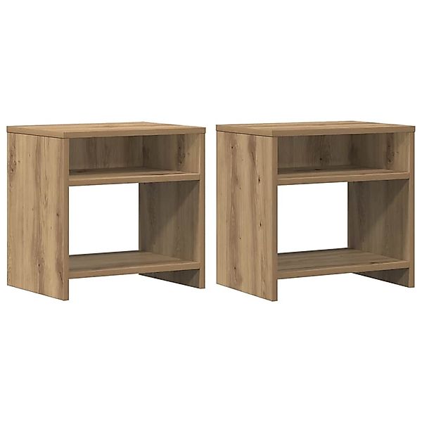 vidaXL Nachttische 2 Stk, Artisan-Eiche 40x30x40 cm Holzwerkstoff 855765 günstig online kaufen