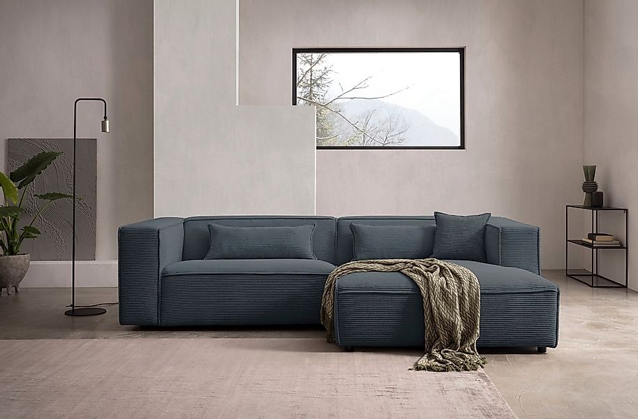 LeGer Home by Lena Gercke Ecksofa »PIARA mit Kedernaht in Cord oder Leineno günstig online kaufen