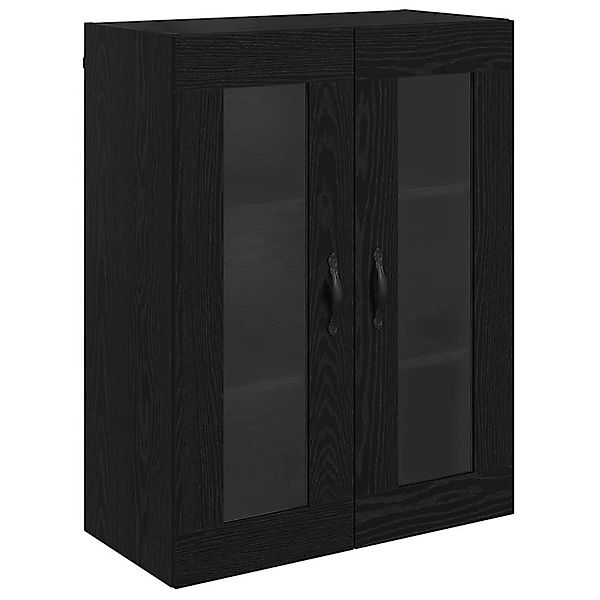 vidaXL Wandschrank Schwarz Eichen-Optik 69,5 x 34 x 90 cm 882746 günstig online kaufen