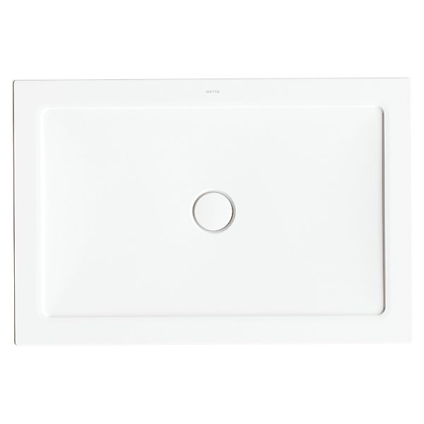 Bette Duschfläche Stage Inkl. Emailliertem Ablaufdeckel 120 cm x 80 cm Snow günstig online kaufen