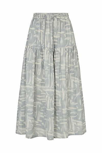 RAFFYA Midirock "Bonnie Shirred Waist Warhol Print Midi Skirt Damen" günstig online kaufen
