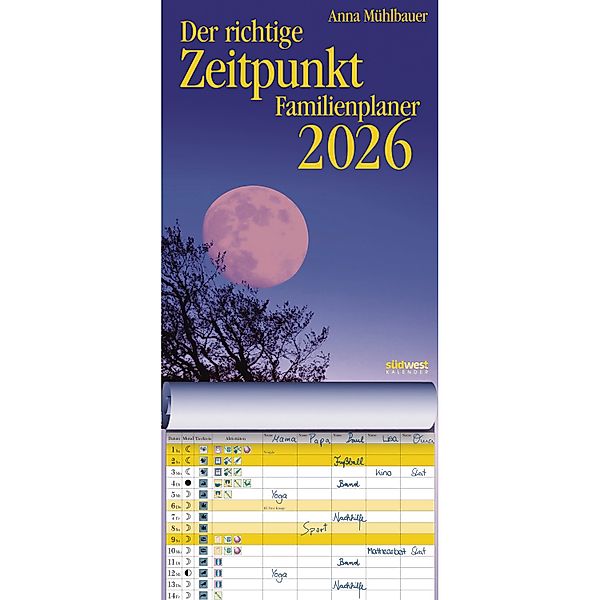 Der richtige Zeitpunkt Familienplaner 2026  - Monats-Wandkalender zum Aufhä günstig online kaufen