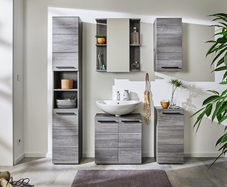 BASIC by Balculina Hängeschrank Silver, Badezimmerschrank günstig online kaufen