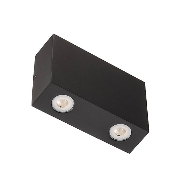 Lucande LED Wandleuchte Außen Henor 9616001 Spritzwassergeschützt Modern in günstig online kaufen