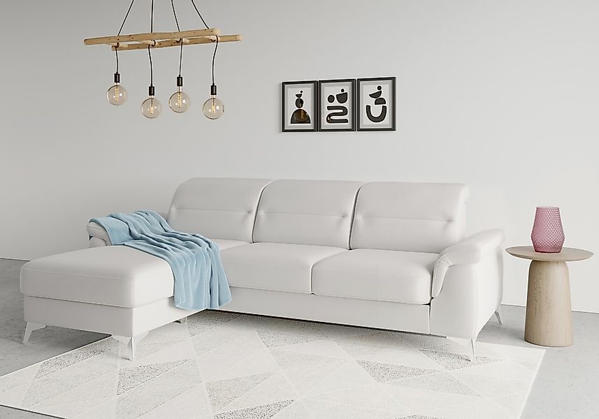 sit&more Ecksofa "Sinatra L-Form", mit Recamiere, optinal mit Kopfteilverst günstig online kaufen