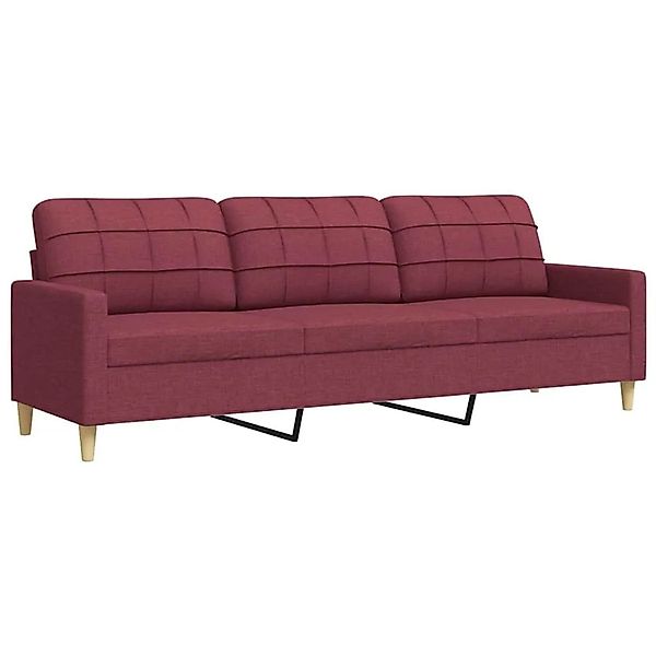 vidaXL 3-Sitzer-Sofa Weinrot 210 cm Stoff 4007420 günstig online kaufen