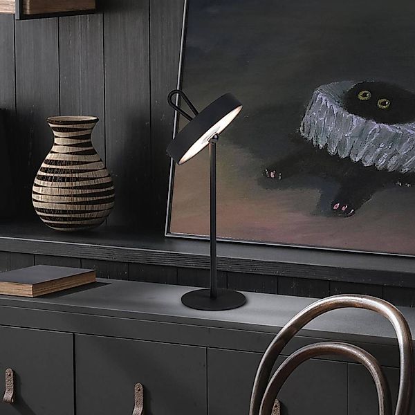 LED-Akku-Tischleuchte Ella, magnetisch, schwarz günstig online kaufen