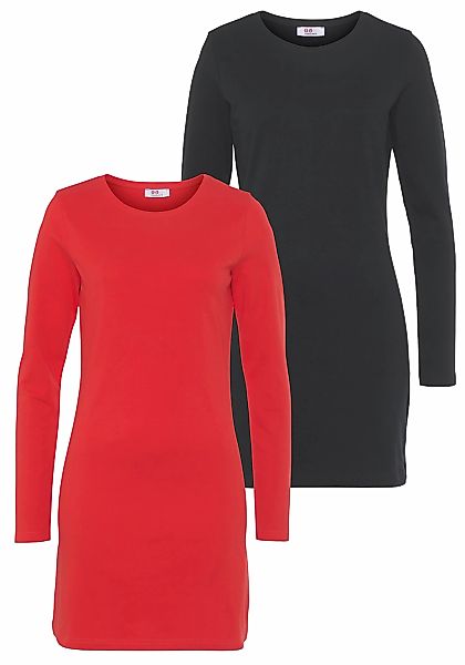 Flashlights Jerseykleid 2-er Pack, figurbetonter Schnitt, aus Interlock-Sto günstig online kaufen