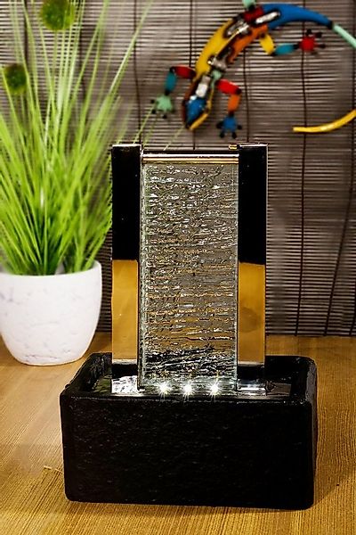 Köhko Zimmerbrunnen "Cha Cha" 25001 Dekobrunnen Tischbrunnen mit LED-Beleuc günstig online kaufen