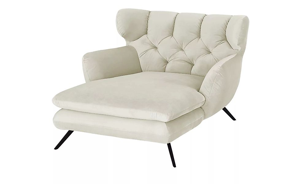 pop Longseat-Sessel  Caldara - creme - 126 cm - 94 cm - 160 cm - Polstermöb günstig online kaufen