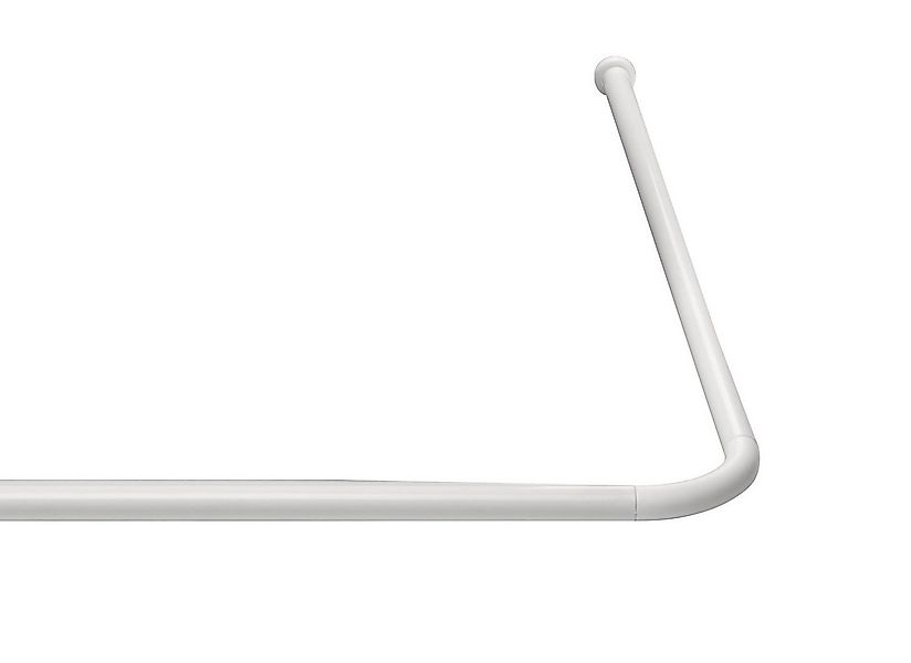 Ridder Duschvorhangstange Universal-Winkelstange Graz Ø 20 mmweiß, Aluminiu günstig online kaufen