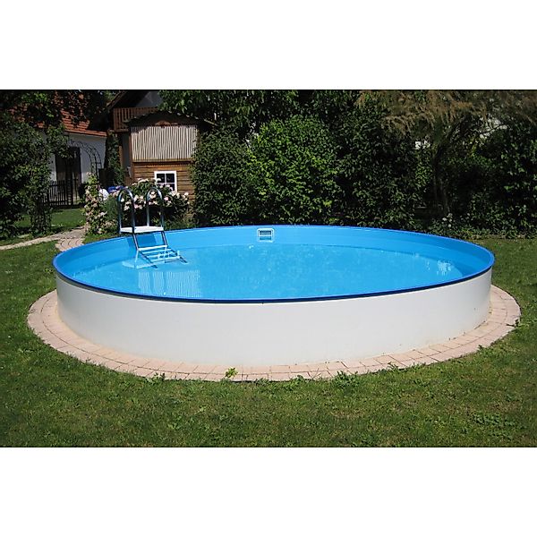 Planet Pool Rundpool Stahlwandpool rund Exklusiv 300x120 cm, Stahl 0,6 (Ein günstig online kaufen