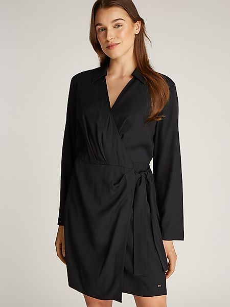 Tommy Hilfiger Wickelkleid FLUID VIS LS günstig online kaufen