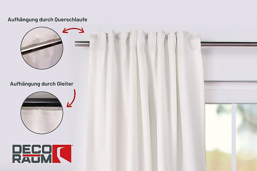 Deco-Raum Vorhang, verdeckte Schlaufen (1 St), günstig online kaufen