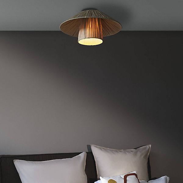 OSRAM Deckenlampe Decor Bamboo Paper Hut Ø 40 cm, Bambus E27 günstig online kaufen