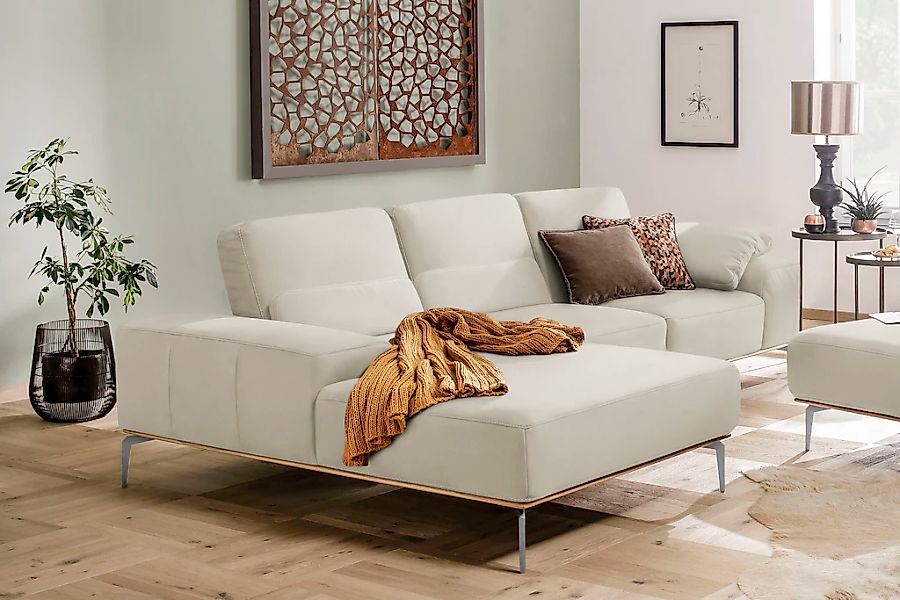 W.SCHILLIG Ecksofa "run, Designsofa, bequem, L-Form", mit elegantem Holzsoc günstig online kaufen