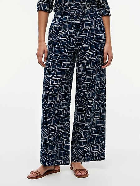 Tommy Hilfiger Culotte "ESS LINEN PULL ON PANTS" mit Bügelfalten günstig online kaufen