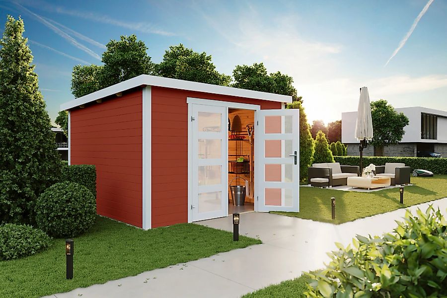 LASITA MAJA Gartenhaus "Zambezi 7", Blochbohlenhaus 28mm, Fundamentmass 300 günstig online kaufen