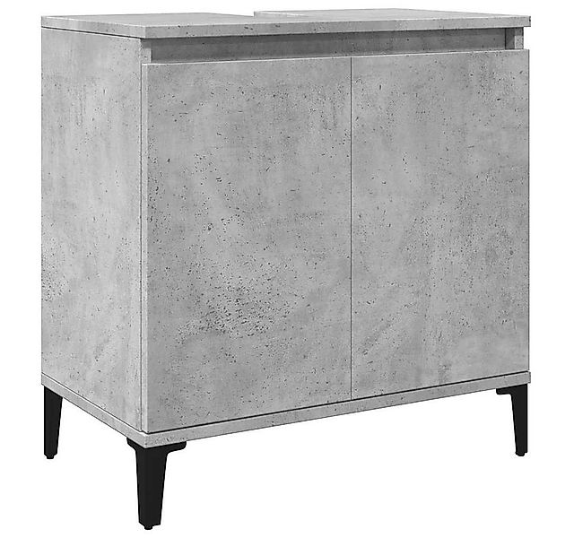 vidaXL Badezimmerspiegelschrank Waschbeckenunterschrank Betongrau 58x33x60 günstig online kaufen