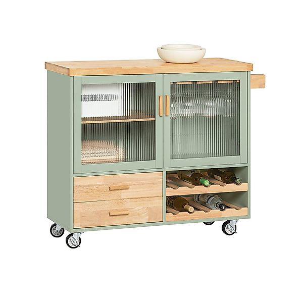 SoBuy Küchenwagen FKW114, Küchenschrank mit Arbeitsplatte günstig online kaufen