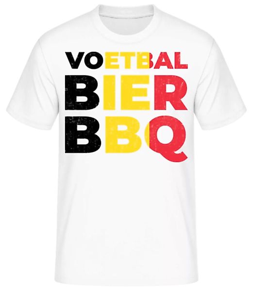 Voetbal Bier BBQ · Männer Basic T-Shirt günstig online kaufen