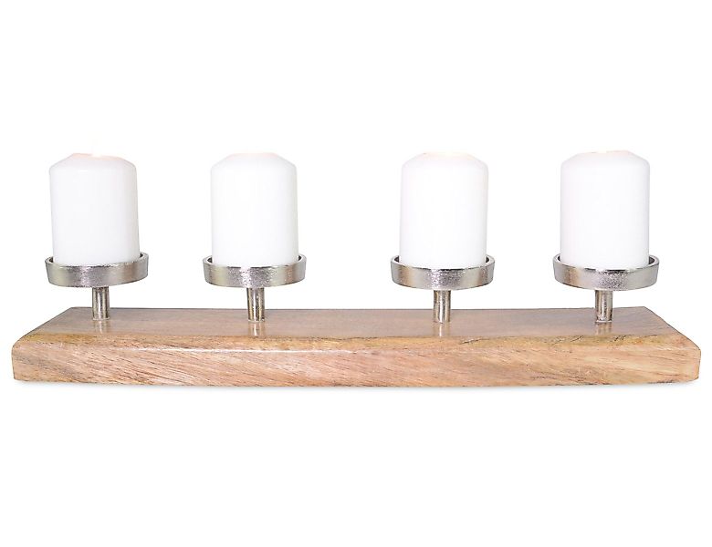 RIFFELMACHER & WEINBERGER Adventsleuchter Adventskerzenhalter Mangoholz günstig online kaufen