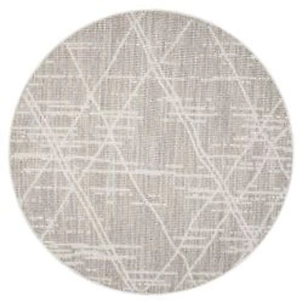payé Teppich Klassiko 62 Fransen Rund 160x160 cm Beige günstig online kaufen