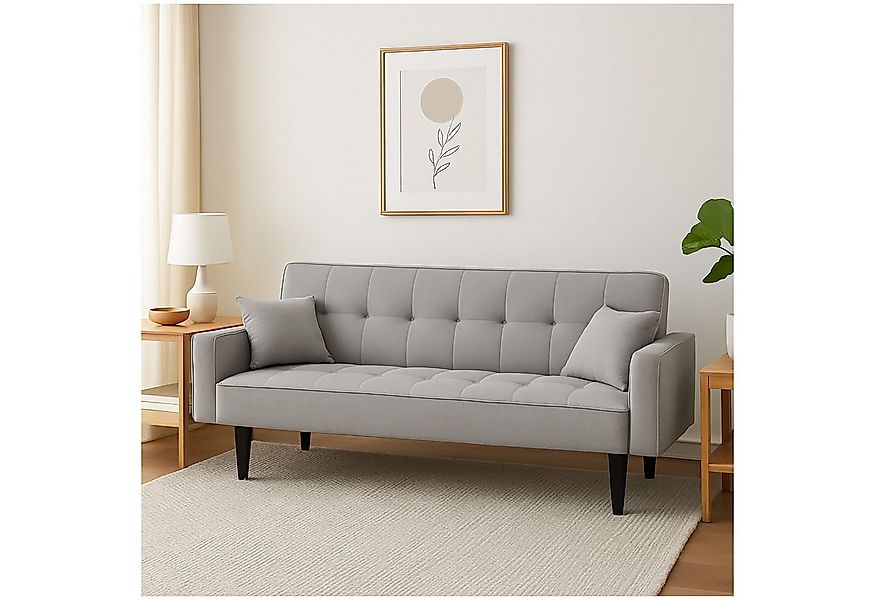 HTI-Living Sofa Modernes Schlafsofa 3-Sitzer Grau, Stück 1 Teile günstig online kaufen