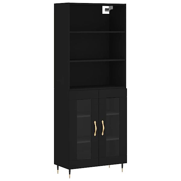 vidaXL Highboard Highboard Schwarz 69,5x34x180 cm günstig online kaufen