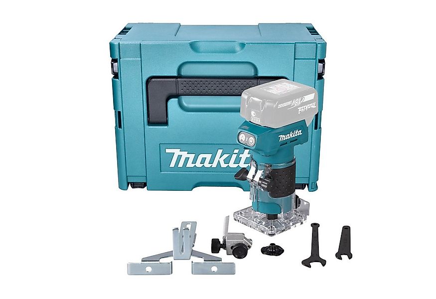 Makita Oberfräse DRT 52 ZJ 18 V 6 mm Brushless + Makpac - ohne Akku, ohne L günstig online kaufen