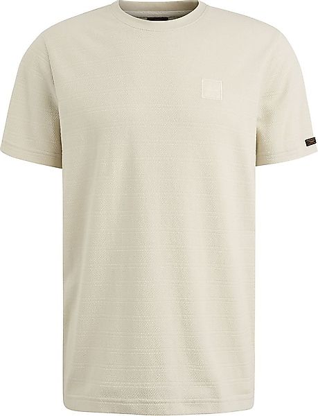 PME Legend T-Shirt Jacquard Stripe Ecru - Größe XL günstig online kaufen