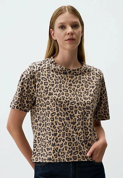 Jimmy Key Blusentop Leopardenmuster Kurzärmlig Bluse günstig online kaufen