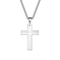 KARMA Kreuzkette Herrenkette Halskette mit Anhänger günstig online kaufen