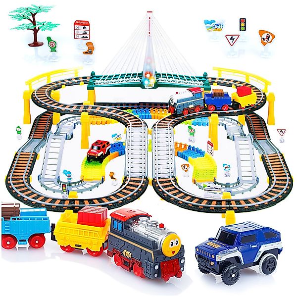 RWEUOQ Spielzeug-Zug Spielzeug-Zug Elektrische Eisenbahn mit günstig online kaufen