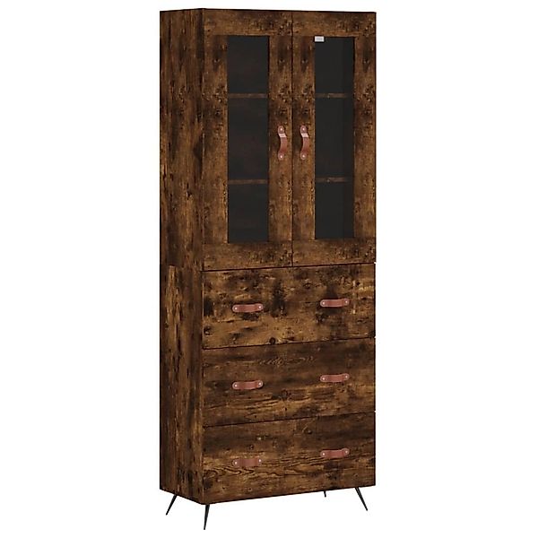 vidaXL Highboard Räuchereiche 69,5x34x180 cm Holzwerkstoff 3198382 günstig online kaufen